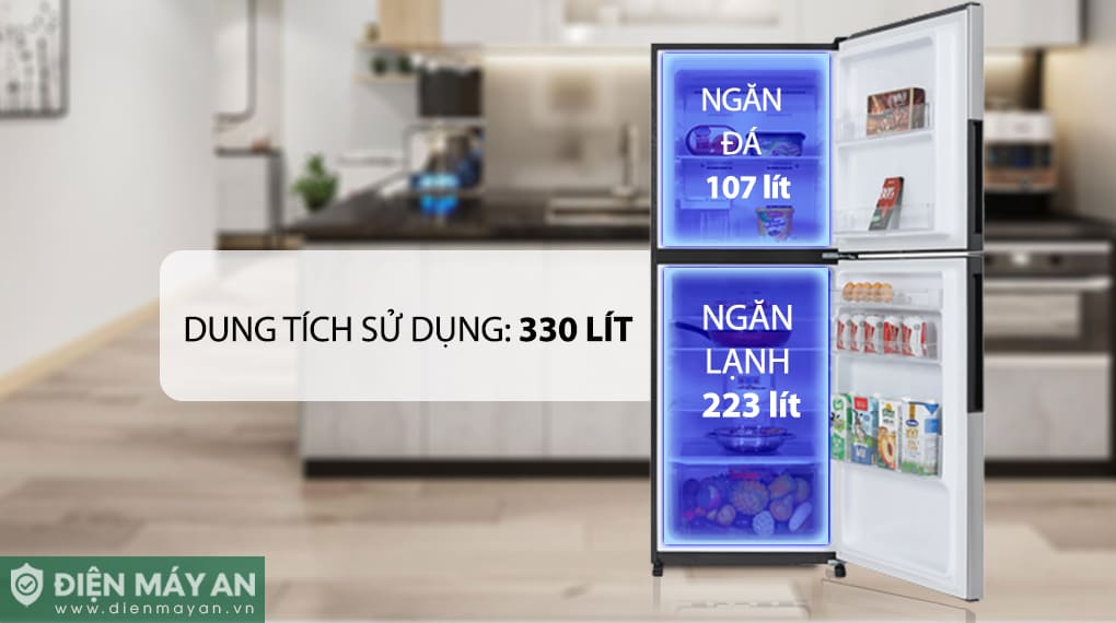 Tủ lạnh Sharp Inverter 330 lít SJ-XP352AE-SL